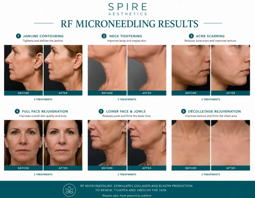 RF Microneedling Skin tightening Hertfordshire results