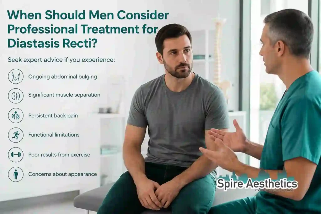 When Should Men Consider Professional Treatment for Diastasis Recti Hertfordshire?