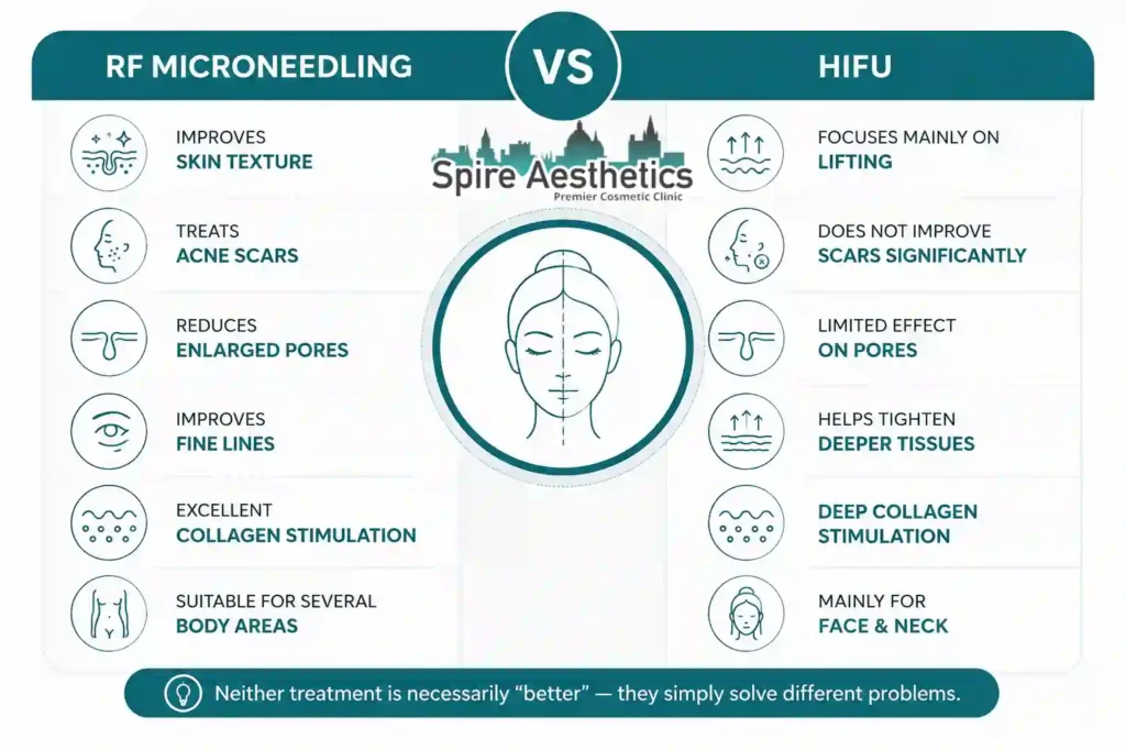 RF Microneedling vs HIFU: Which Treatment Gives Better Results Hertfordshire?