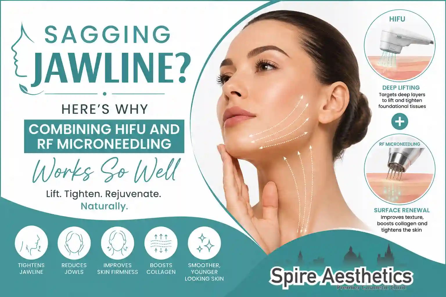 Sagging Jawline? Here's Why Combining HIFU and RF Microneedling Works So Well